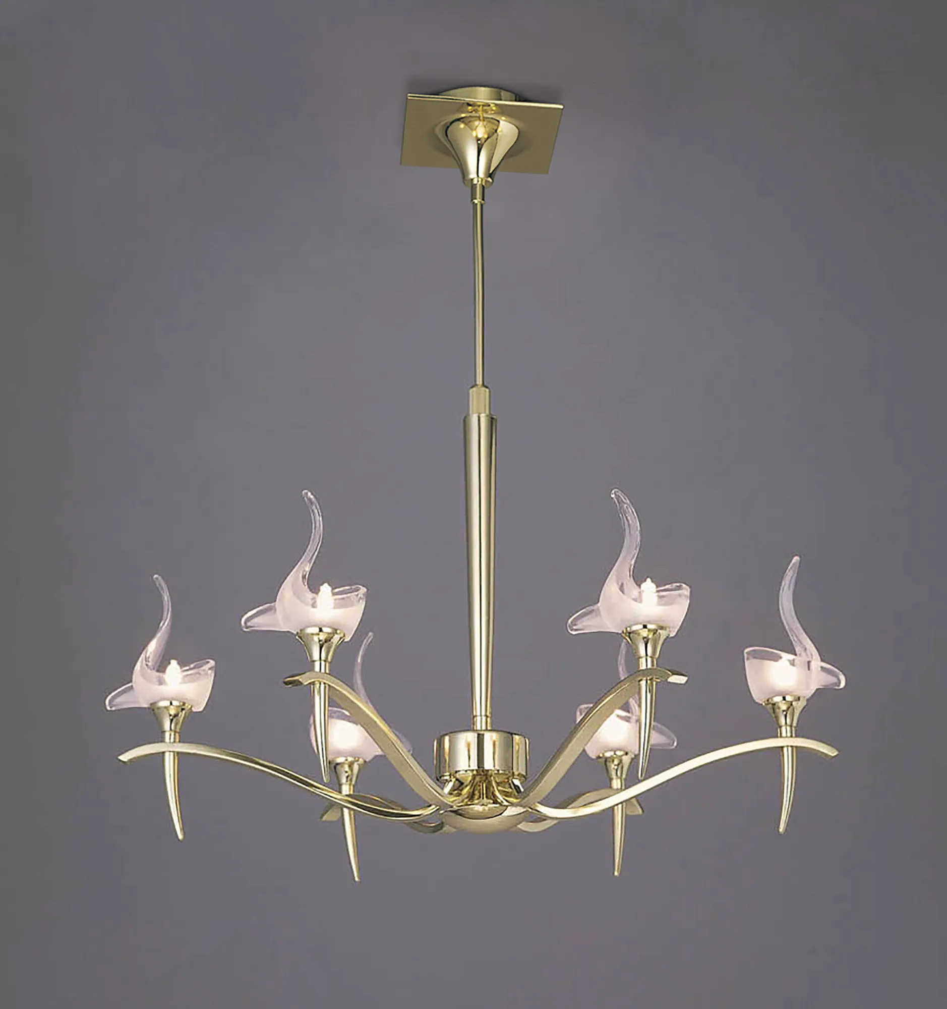 Viena Polished Brass Ceiling Lights Mantra Multi Arm Fittings Viena Polished Brass Ceiling Lights Mantra Multi Arm Fittings